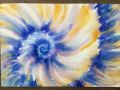 Spiral Blue and Gold